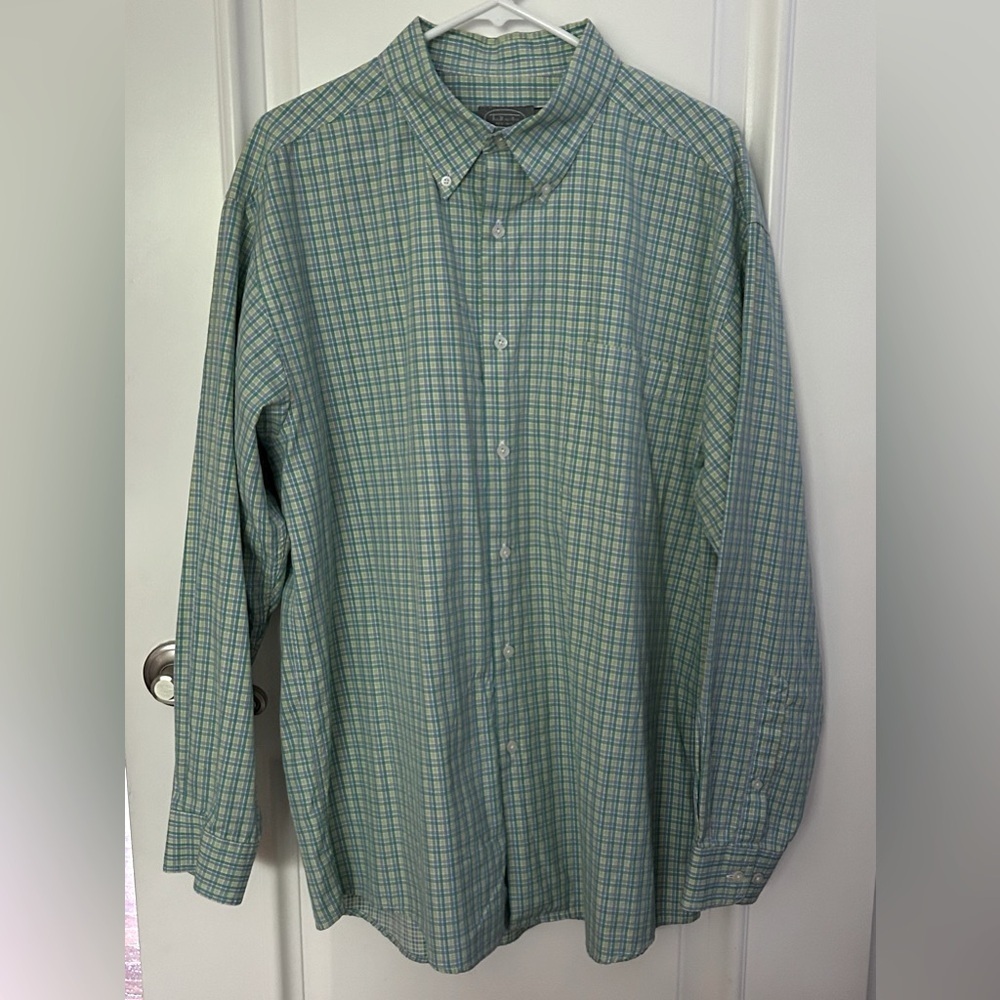 Talbots Mens Casual Cotton Button Down Shirt
